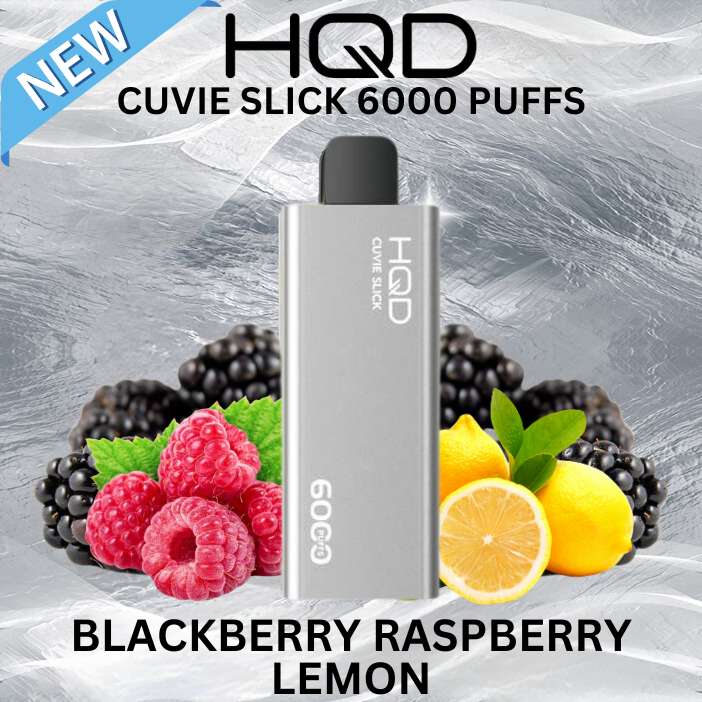 HQD Cuvie Slick 6000 - Blackberry Raspberry Lemon SW Clouds Australia