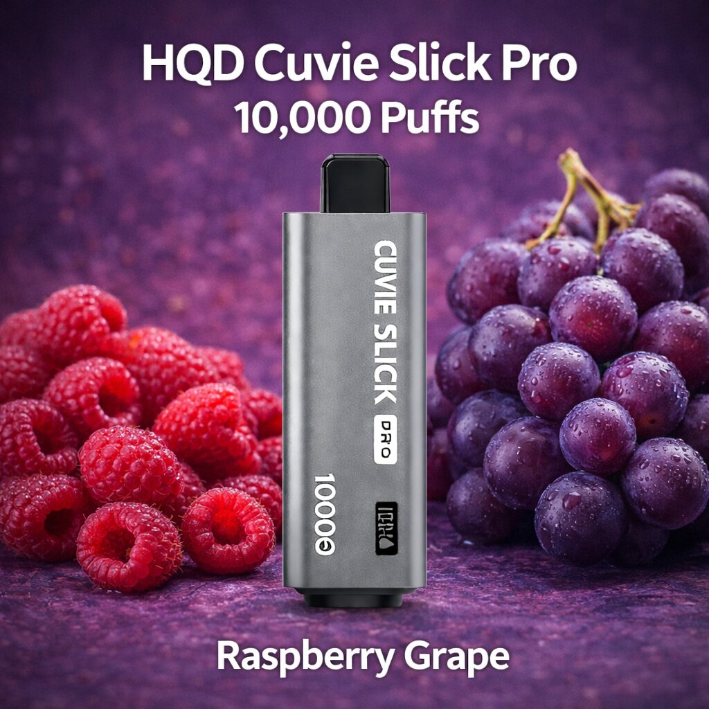 HQD Cuvie Slick Pro 10000 - Raspberry Grape SWC AUS - Vapes