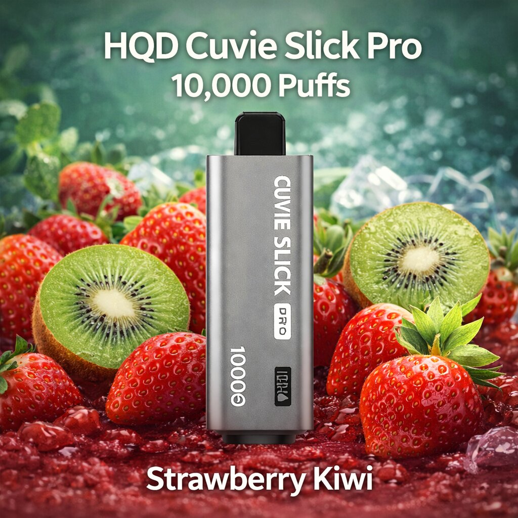 HQD Cuvie Slick Pro 10000 - Strawberry Kiwi SWC AUS - Vapes