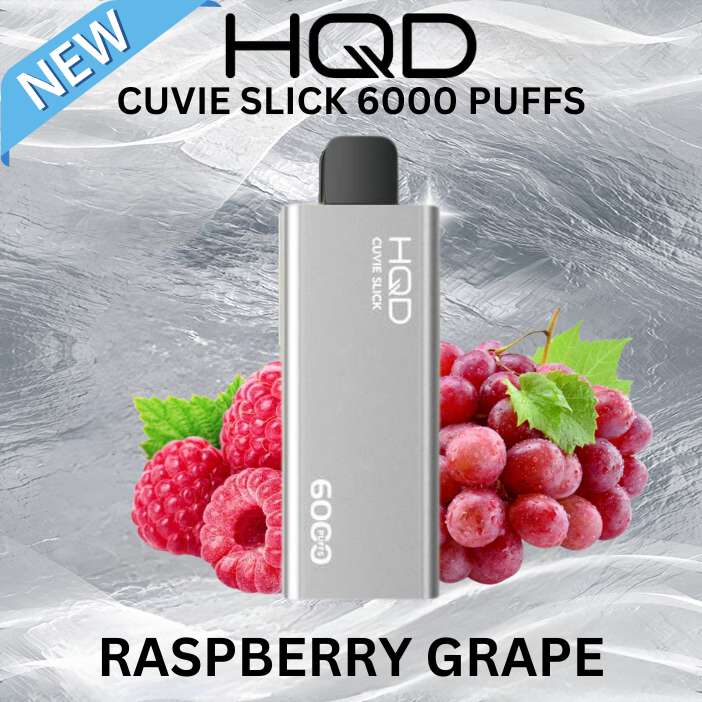 HQD Cuvie Slick 6000 - Raspberry Grape SW Clouds Australia