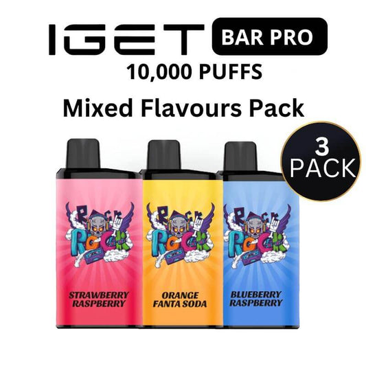 iGet Bar Pro 10,000 - 3 Pack SW Clouds Australia