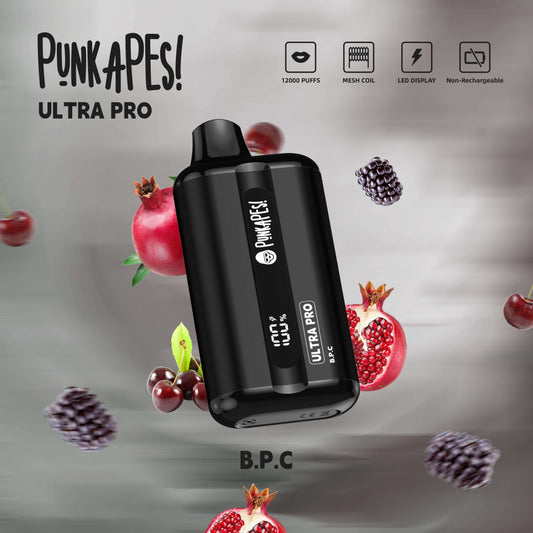 Punkapes Ultra Pro 12000 - Blackberry Pomegranate Cherry SWC AUS