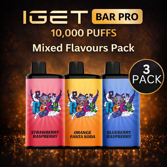 iGet Bar Pro 10,000 - 3 Pack ($53.99 each) SW Clouds Australia