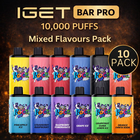 iGet Bar Pro 10,000 - 10 Pack ($51.99 each) SW Clouds Australia