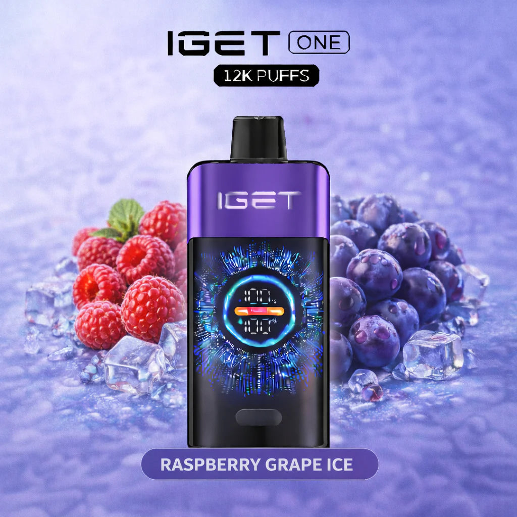iGet One 12000 - Raspberry Grape Ice SWC AUS - Vapes