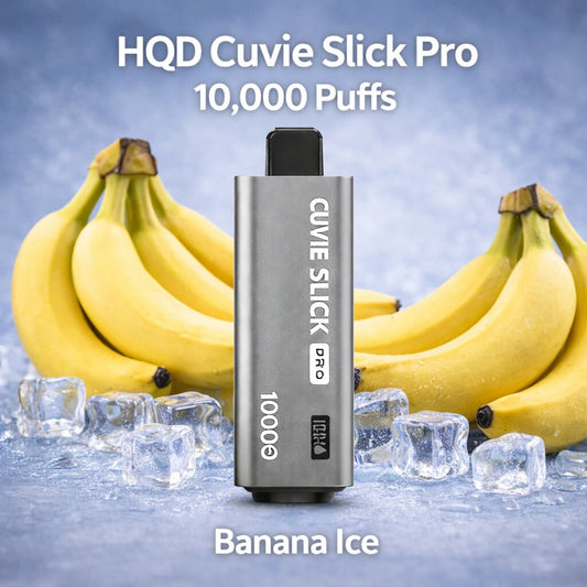 HQD Cuvie Slick Pro 10000 - Banana Ice SWC AUS - Vapes