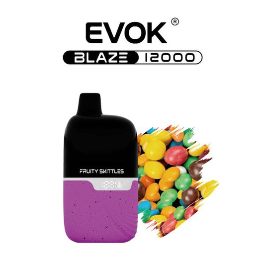 Evok Blaze 12000 - Fruity Skittles *NEW* SWC AUS - Vapes