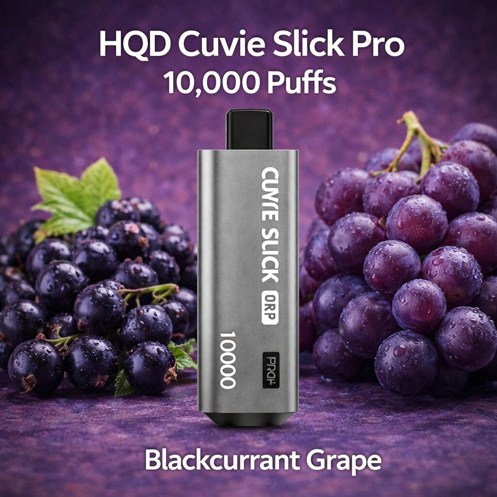 HQD Cuvie Slick Pro 10000 - Blackcurrant Grape SWC AUS - Vapes