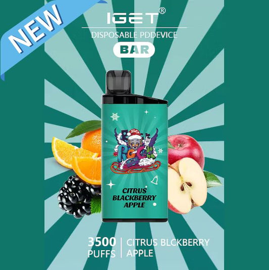 iGet Bar 3500 - Citrus Blackberry Apple (NEW) - SW Clouds Australia