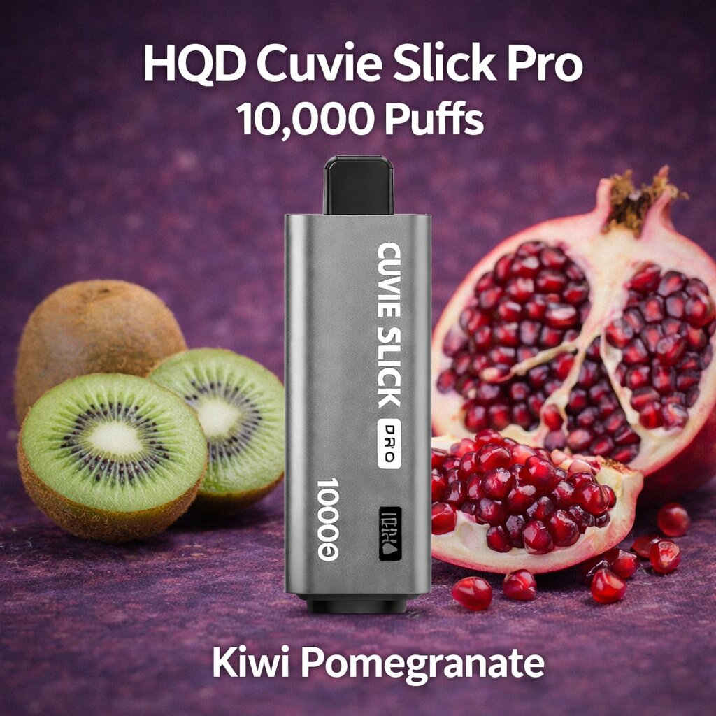 HQD Cuvie Slick Pro 10000 - Kiwi Pomegranate SWC AUS - Vapes