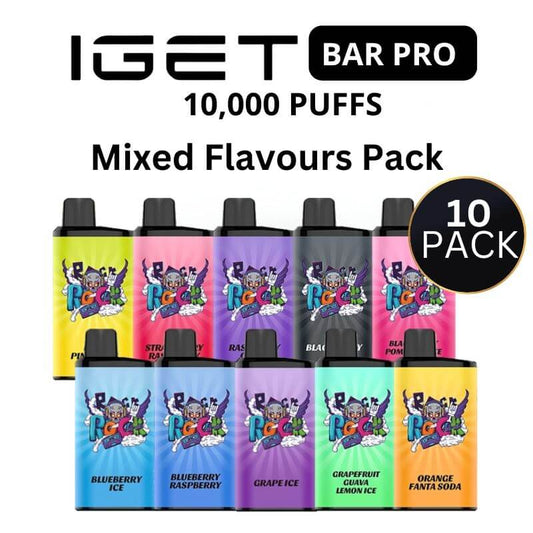 iGet Bar Pro 10,000 - 10 Pack ($54.99 each) SW Clouds Australia