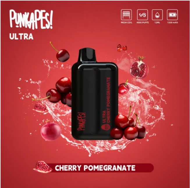 Punkapes Ultra 4000 - Cherry Pomegranate SW Clouds Australia