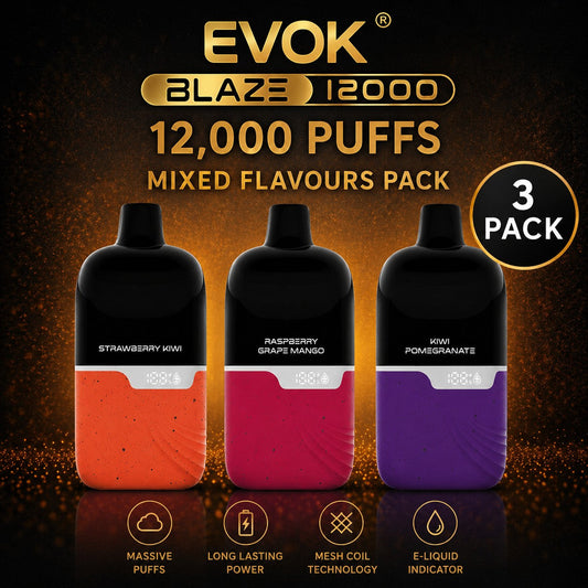 Evok Blaze 12000 - 3 Pack ($58.99 each) SWC AUS - Vapes