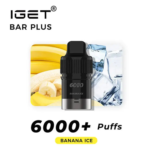 iGet Bar Plus 6000 - Banana Ice (POD ONLY) SW Clouds Australia