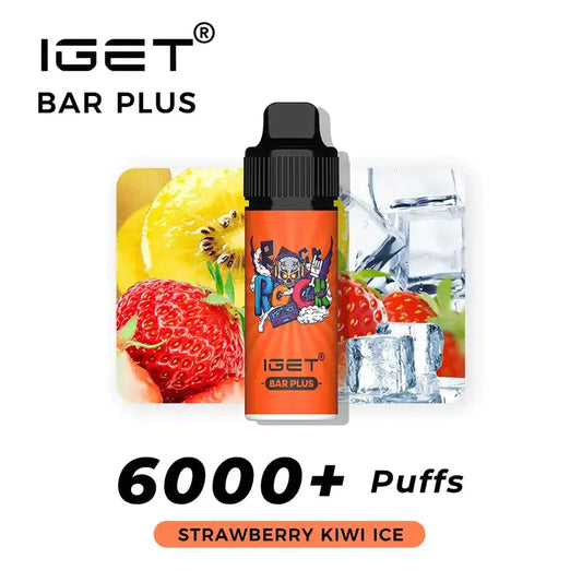 iGet Bar Plus 6000 - Strawberry Kiwi Ice SW Clouds Australia