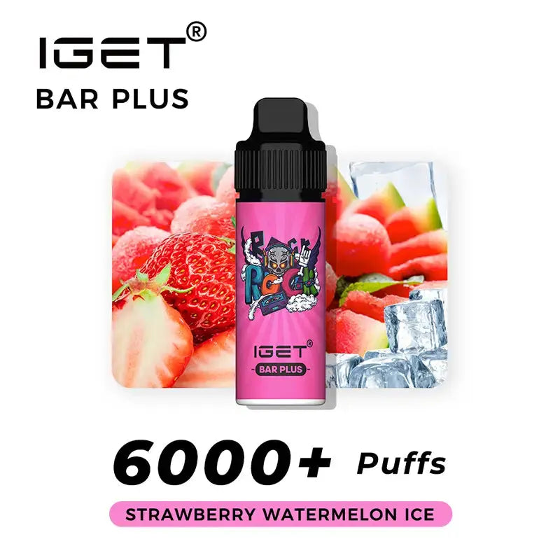 iGet Bar Plus 6000 - Strawberry Watermelon Ice SW Clouds Australia