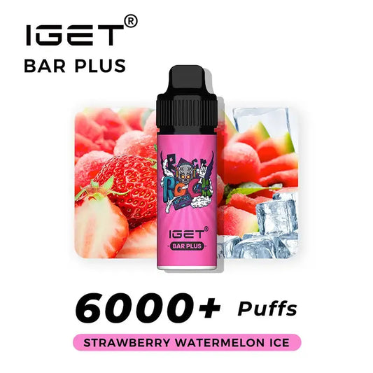 iGet Bar Plus 6000 - Strawberry Watermelon Ice SW Clouds Australia